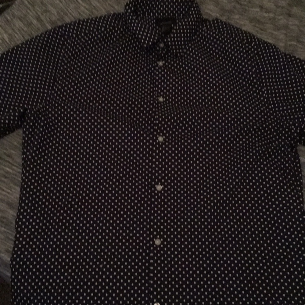H&M polkadot button up!